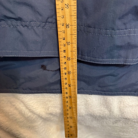 O'Neill Snowear Windbreaker Mens Size Large Blue Hooded Nylon Pockets Pullover - Picture 9 of 10
